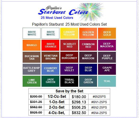 Starburst25 Major Color Sets MAIN