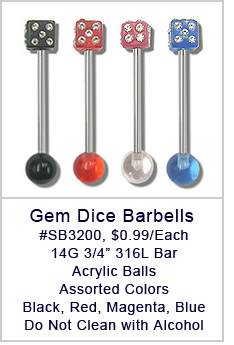 SB03200 Gem Dice Barbells MAIN