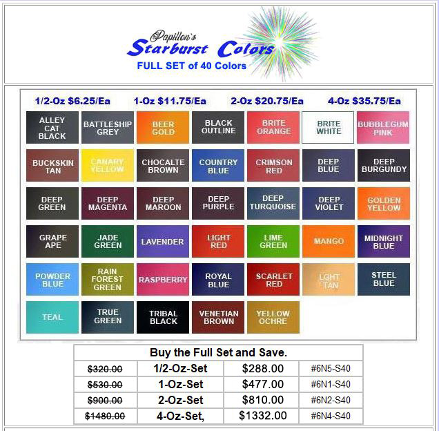 Starburst 40 Color Sets MAIN