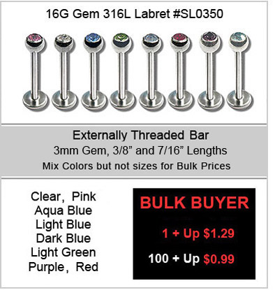 SL0350,16G Gem Labret MAIN