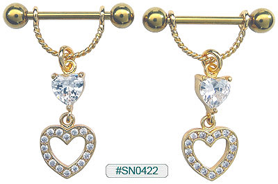 SN0422, GP Nipple Gem and Heart MAIN
