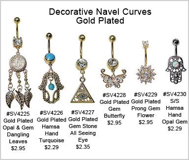 SV4225 Decorative Gold Plated Navel MAIN