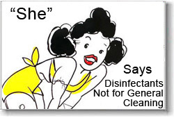 She Says: Disinfectants Not For THUMBNAIL