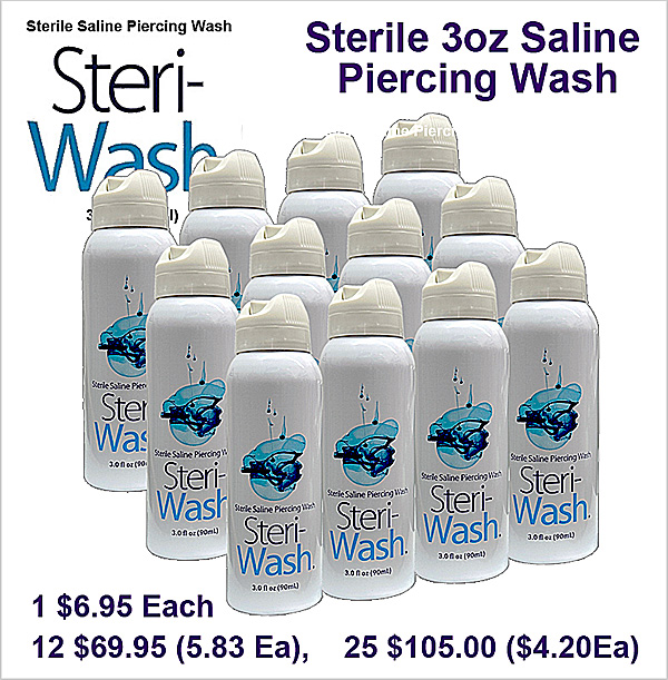 MK1250 Steri-Wash Sterile Saline Piercing Wash MAIN