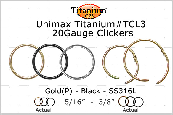 Titanium 20G Hoop Clickers TCL3 MAIN