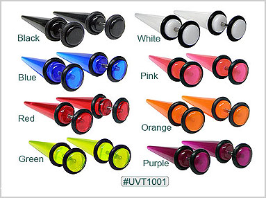 UVT1001 UV Color Tapers for 14G Piercing MAIN