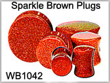 WB1042 Sparkle Brown Plugs THUMBNAIL