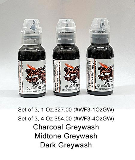 World Famous 3 Grey Wash Set WF3Wash MAIN