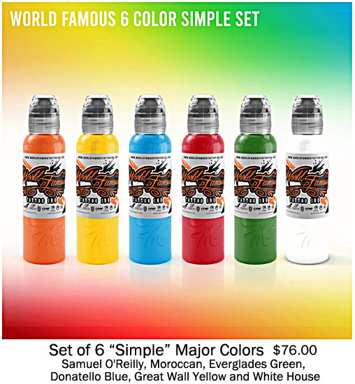 World Famous 6 Simple Major Colors MAIN