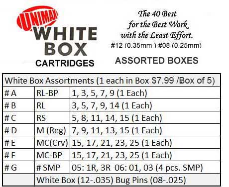 White Box Assorted Cartridges MAIN