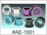AE1001 Alumina Ear Tunnels Threaded Screw Back THUMBNAIL