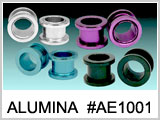 AE1001 Alumina Ear Tunnels Threaded THUMBNAIL