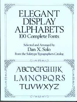 100 Elegant Diplsay  Alphabet  Complete Fonts MAIN