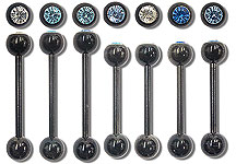 BB0101 Black Gem Barbells THUMBNAIL