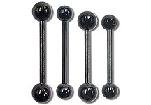 BB0202 Black Barbell Titanium Coated THUMBNAIL