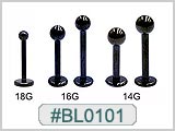 BL0101  Black Ball Labret THUMBNAIL