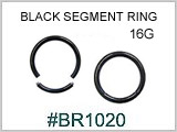 BR1020 Black Segment Rings 16G THUMBNAIL