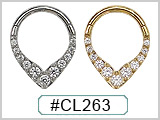 CL263 16G 11-Gem "V" Clicker THUMBNAIL