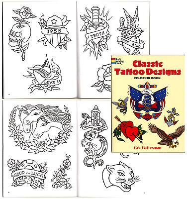 Download Classic Tattoo Designs Coloring Book Unimax Supply Co Online Store