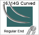 Piercing Needles Curved Not Threaded THUMBNAIL