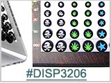 DISP3206, Black Acrylic Ear Plugs Display THUMBNAIL