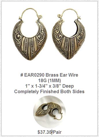 EAR0290 Brass Ear Wire MAIN