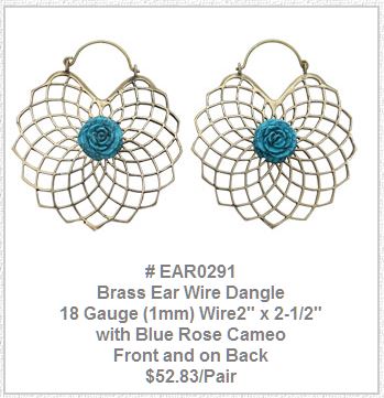 EAR0291 Blue Rose MAIN