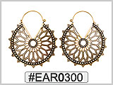 EAR0300 Hypnotic Flower Ear Wire THUMBNAIL