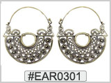 EAR0301 Hypnotic Circles Ear Wire THUMBNAIL