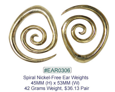 #EAR0306 Nickel-free Brass Earring Weights MAIN