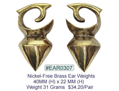 #EAR0307 Nickel-free Brass Earring Weights MAIN