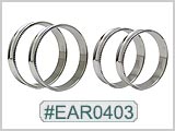 EAR0403, 316LVM Diamond Cut Jumbo Tunnels THUMBNAIL