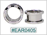 EAR0405, Gem Threaded Tunnels THUMBNAIL