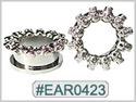 EAR0423, Skull Threaded Tunnel THUMBNAIL