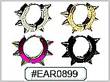 EAR0899, SPIKE Ear Clickers 16G 5/16"ID THUMBNAIL