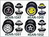 EAR1025 Illusion Ear Gauges, Logos THUMBNAIL