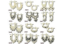 EAR3440 Hand Carved Earrings Pairs THUMBNAIL