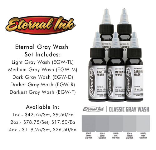 Eternal Ink Gray Wash Set of 5 Values MAIN