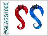 GLASS1005, Glass "S" Shape Ear Hooks THUMBNAIL