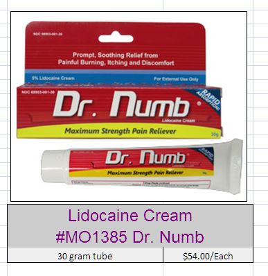 Mo1385 Dr Numb Lidocaine Cream