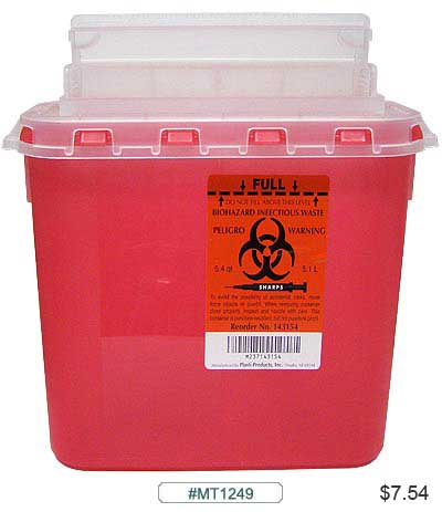 MT1249, 5.4Qt Sharps Container MAIN
