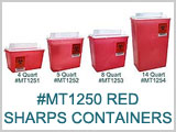 MT1250 Red Sharps Containers THUMBNAIL