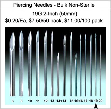 Bulk Piercing Needles
