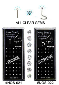 NOS-021  Clear Gem NOS-022 Bone & Screw THUMBNAIL