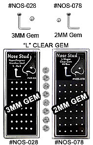 NOS-028 "L" 2MM GEM NOS-078 "L"- 3MM Gem THUMBNAIL