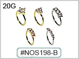 NOS198-B Hand Bendable Nose Rings THUMBNAIL