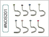 NOS201, Color Gem Nose Screws THUMBNAIL