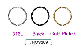 NOS209, Micro Twist Wire Hoop MAIN