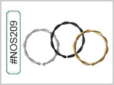 NOS209, Micro Twist Wire Hoop THUMBNAIL