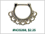 #NOS268, Decorative gold plated THUMBNAIL